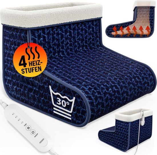 MONZANA Voetenwarmer - Elektrisch 4 Temperatuurstanden Timer - Blauw
