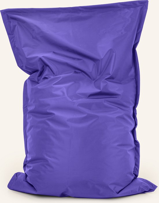 Drop & Sit - zitzak/zitkussen - robuust nylon - paars - 100 X 150 cm - voor binnen en buiten - verkrijgbaar in verschillende kleuren
