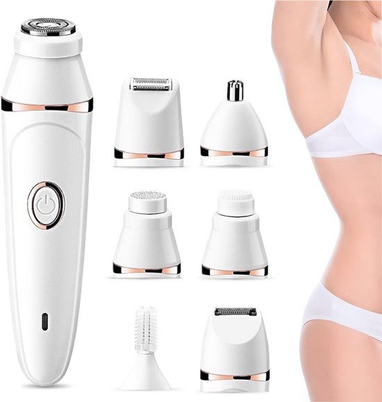 Vimora Ladyshave 7-in-1 - Epileer apparaat dames - Epilator gezicht - Ontharingsapparaat - Gezichtsepilator - Epilady - Scheerapparaat vrouwen - Ontharing & gezichtshaar verwijderen - Ladyshaves