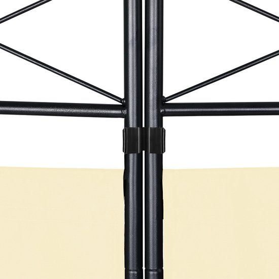 Casaria kamerscherm - Creme - 180 x163cm - Polyester