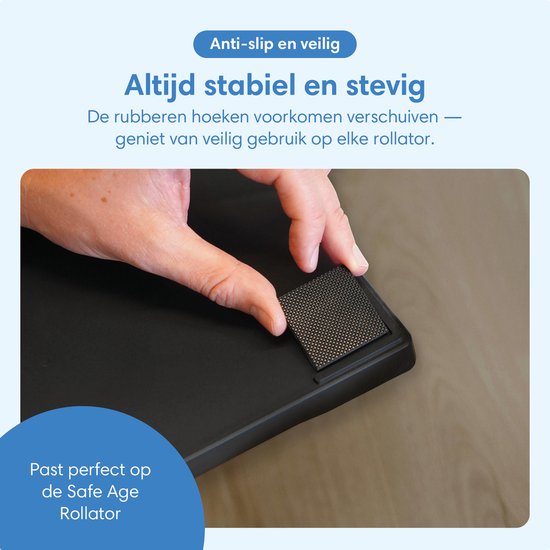 Safe Life® Universeel dienblad voor Rollator - Anti slip - PVC
