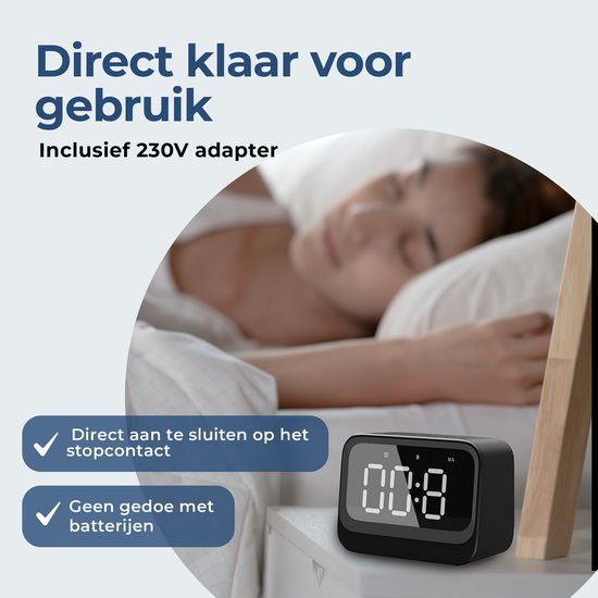 Denver Digitale Wekker - Bluetooth - Snooze - Dual Alarm - EC53B