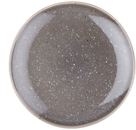 bord STELLAR Ø22cm - 6 stuks - Betongrijs
