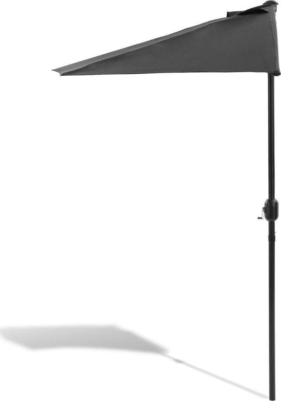 Balkon parasol - Half rond model - Antraciet