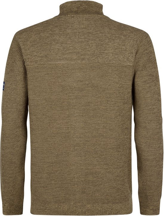 Petrol Industries - Heren Gebreid Vest Bristol - Bruin - Maat XXXL
