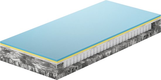 Emma Hybrid Pocketvering Matras - 250 veren p/m2 - 90 x 200 cm - Medium