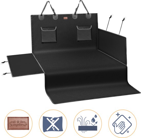 Kingsleeve Kofferbak Bescherming - 180x167cm 600D Oxford - Zwart
