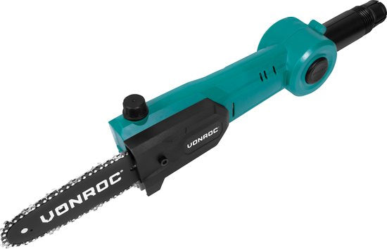 VONROC Telescopische Accu Kettingzaag 20V - Kantelbaar zaagblad - Traploos verlengbaar - Zonder accu en snellader