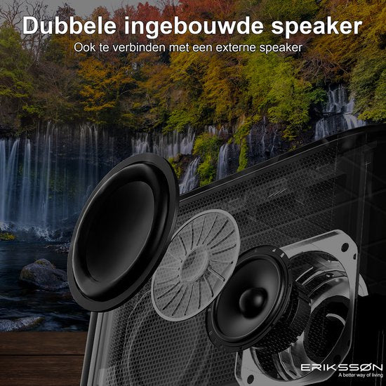 Erikssøn Beamer Prime - Ingebouwde Krachtige Speaker - 6600 Lumen - 1080P Full HD - Wifi Projector - Streamen vanaf je telefoon - Mini Beamer - Beamers - IOS & Android - Smart - Zwart