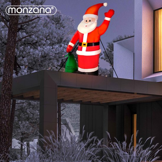 Kerstman - Opblaasbaar XL 180cm – LED Verlichting