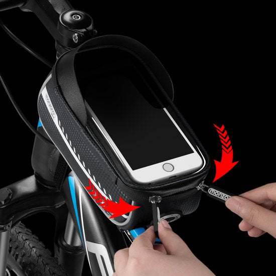 Monzana Frametas – Waterdicht – Reflecterend – TPU Touchscreen - Titaan