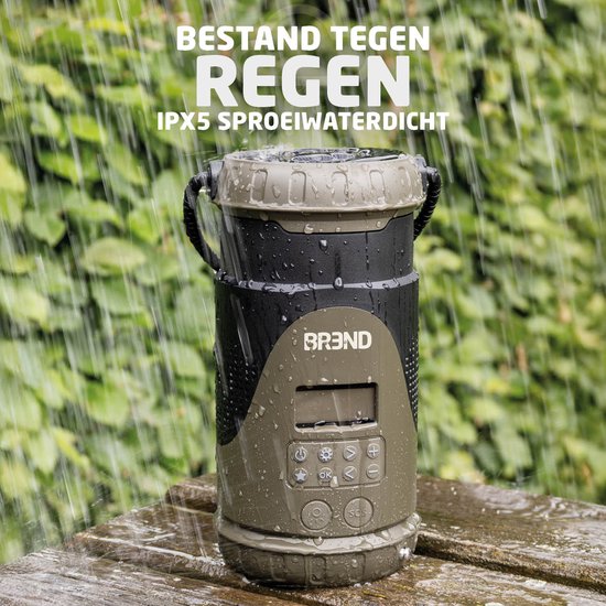 BREND BR-2245 Noodradio met Lantaarn en Afneembare Zaklamp - FM/ DAB+ Radio - Bluetooth - USB-C - Powerbank - Waterdicht - SOS-functie