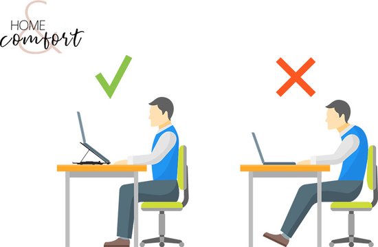 Home & Comfort universele laptop standaard Verstelbaar - telefoonhouder - 11 - 17 Inch - Opvouwbaar- -Laptop Stand - Laptopstandaard - Laptoptafel - Laptop verhoger