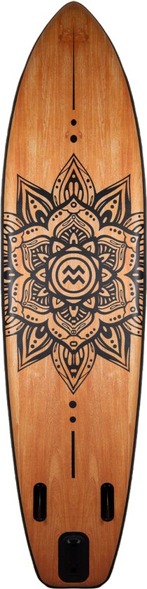 Matchu - SUP board - Hout/Mandala - Stand up paddle board - 320x81x15 - Opblaasbaar