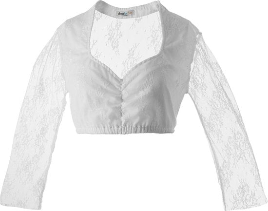 dressforfun - Dirndlblouse Gretl L - verkleedkleding kostuum halloween verkleden feestkleding carnavalskleding carnaval feestkledij partykleding - 303102