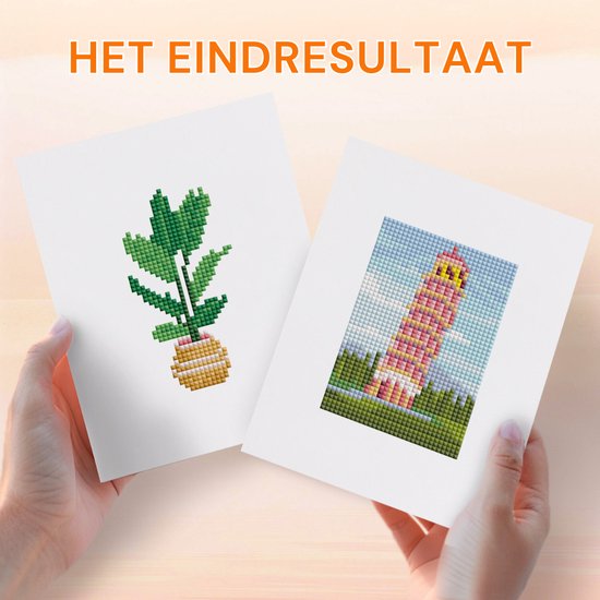 Rubye® Diamond Painting – Koffie Terrasje – Compleet Pakket – DIY Hobby– 15x20 cm
