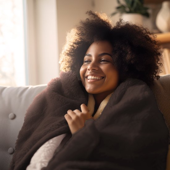 Auronic Elektrische Deken - Warmtedeken - Sherpa Fleece - 9 Hitte en Timerstanden - Bovendeken - 180x130 - 1 persoons - Bruin
