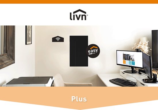 Livn Infrarood Paneel Plus 600 120x60cm zwart - 600W Vermogen - Bedienbaar via App