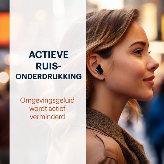 Grundig Draadloze Oordopjes - Earbuds Bluetooth 5.3 - Oortjes incl. Oplaadcassette - Batterijduur tot 20 Uur - USB-C Oplaadbaar - Touch Bediening en Handsfree Bellen