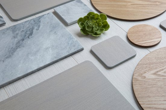 Creative Tops Onderzetters 10 Cm Marmer Grijs 4 Stuks