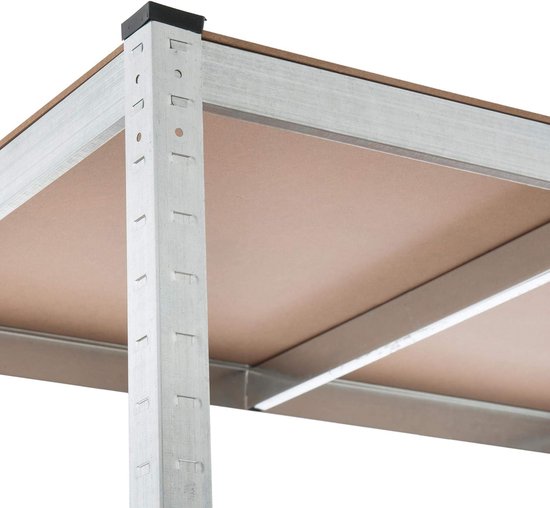 2x Profeco Heavy Duty opbergrek 180x90 cm - RVS stellingkast - 10 planken - Draagvermogen 175 kg per plank - Opbergkast garage & schuur