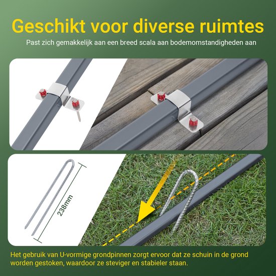SoBuy Tuinschuur, Multifunctionele tuinhuis voor Fiets en Gereedschap, Fietsschuur, Waterdichte Garage voor buiten, Zilver, 120x176x163 cm, KLS11-K
