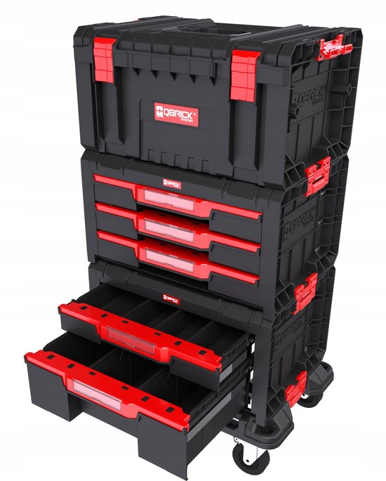 Qbrick System PRO Lade Werkplaats Set 2 - Robuuste Gereedschapskoffers