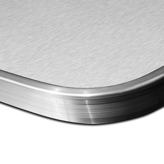 Picknick tafel Campingtafel - Blad van hout en zitting aluminium - voor 4 personen - Wit - 85,5 x 67,5 x 66cm