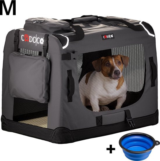 Cadoca Honden & Katten Reisbench M - 60x43x45cm - Antraciet