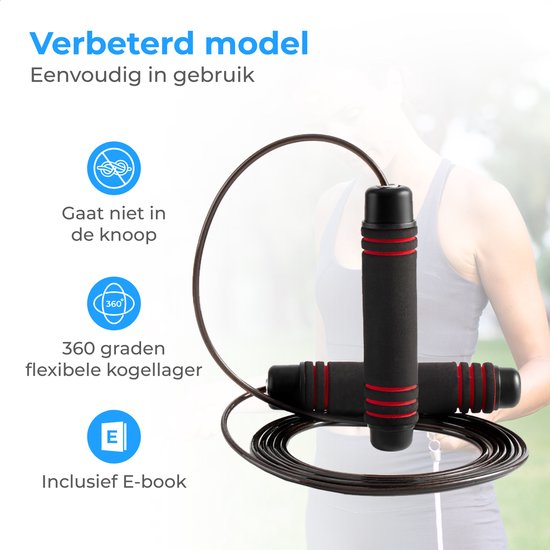 Nuvance - Professioneel Sport Springtouw - Verstelbaar - Volwassenen en Kinderen - Jump Rope - Speedrope