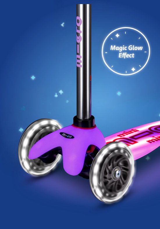 Micro Mini Deluxe LED Scooter - Glow Plus step voor kinderen 2-6 jaar - max 50 kg