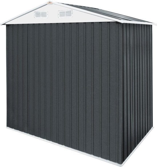 Metalen Tuinhuis - 1,8m² met Fundering & Deuren – Antraciet