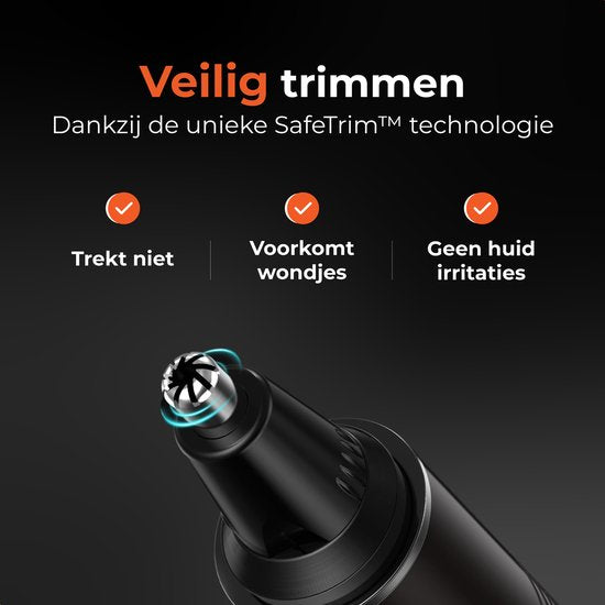 Skoov 3-in-1 Neustrimmer - Neus, oor en wenkbrauw - Voor mannen en vrouwen - Neushaartrimmer - Oplaadbaar
