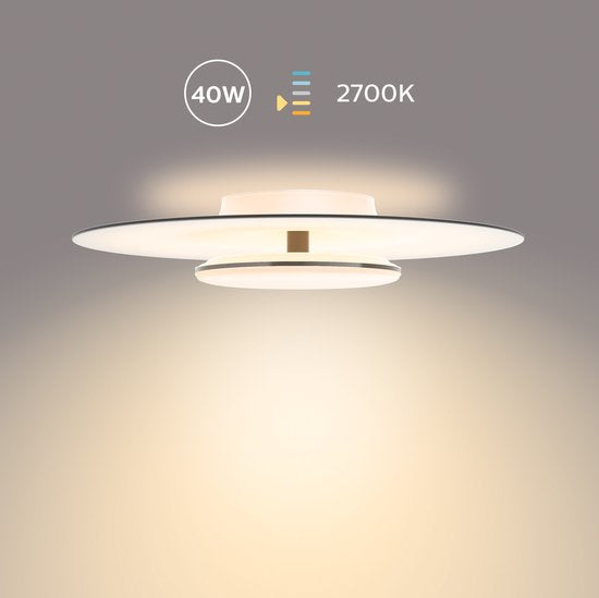 Philips Garnet plafondlamp - Zwart - 27K - 40W
