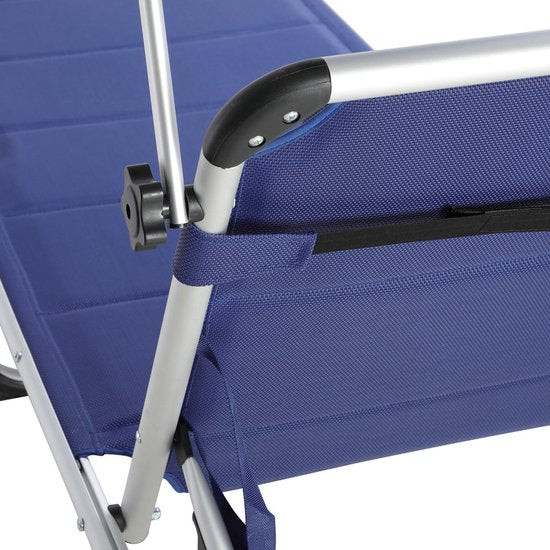 Ligstoel Bari Blauw 210x60x81cm