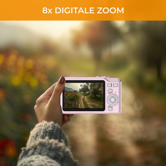 Denver - Digitale Camera Full HD - 48MP - Vlog Camera - Roze