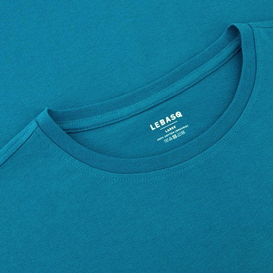 LEBASQ - The Baker - T-shirt - Met korte mouw - Lyons Blue - Blauw - XL - biologisch katoen - 3D Print
