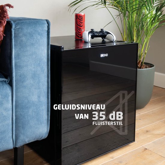 BREND BR-2240 Thermo-elektrische Mini Koelkast - 44 Liter - Fluisterstil 35 dB - LED - Energiezuinig - Voor Slaapkamer, Kantoor of Camping