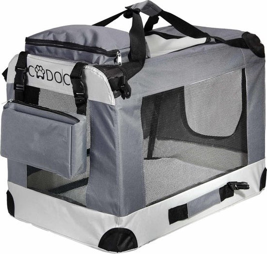 Cadoca Honden & Katten Reisbench XXL - 90x59x65cm - Grijs