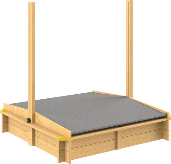 Spielwerk Zandbak - Hout Zonnedak UV 50+ Fritzi - 140x140x120cm