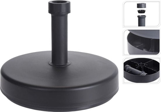 ProGarden Parasolvoet rond 46 cm grijs