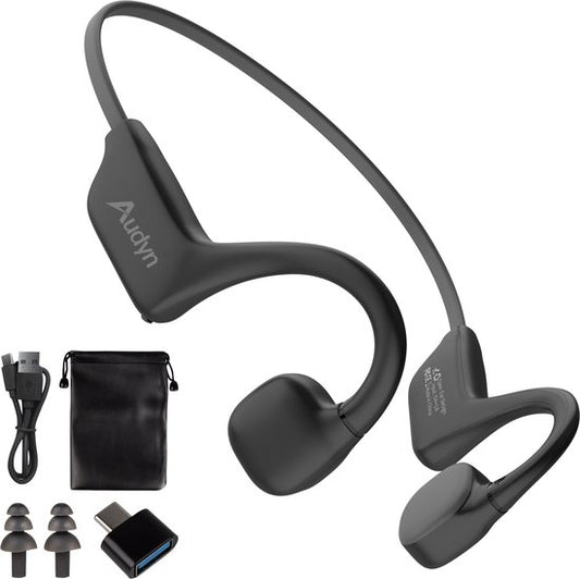 Audyn Bone Rondo - Sport Oordopjes - Bone Conduction Hoofdtelefoon - Bluetooth - Open Ear Oortjes - Draadloos - 9 Uur Batterij