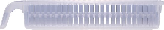 Koelkast Organizer 1,58L - 35 x 7,5 x 6 CM - Koelkast Opbergbak met Handvat - Vaatwasser Bestendig - Organiseer Koelkast en Keukenkastjes - Kunststof - Transparant