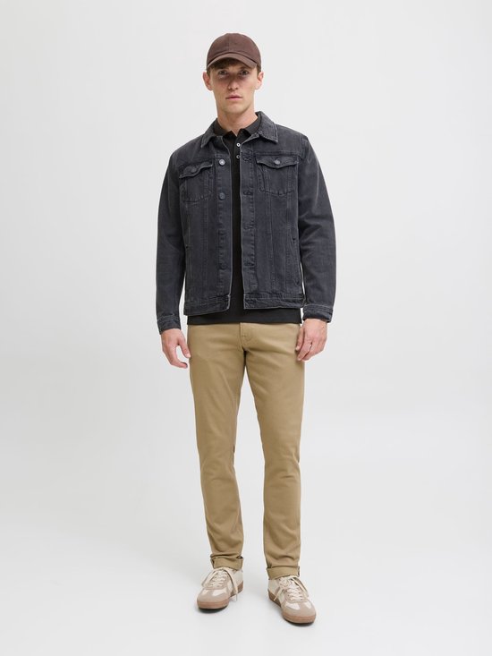 Jack & Jones Essentials Paulos Poloshirt - Donkergrijs Melange - Maat XL