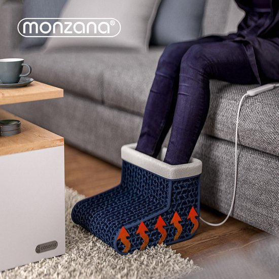 MONZANA Voetenwarmer - Elektrisch 4 Temperatuurstanden Timer - Blauw