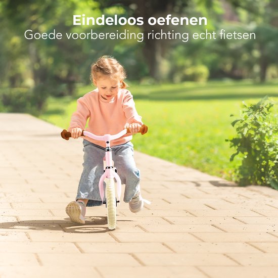 LifeGoods Loopfiets - 2-5 jaar - Jongens en Meisjes - Balance Bike - Roze