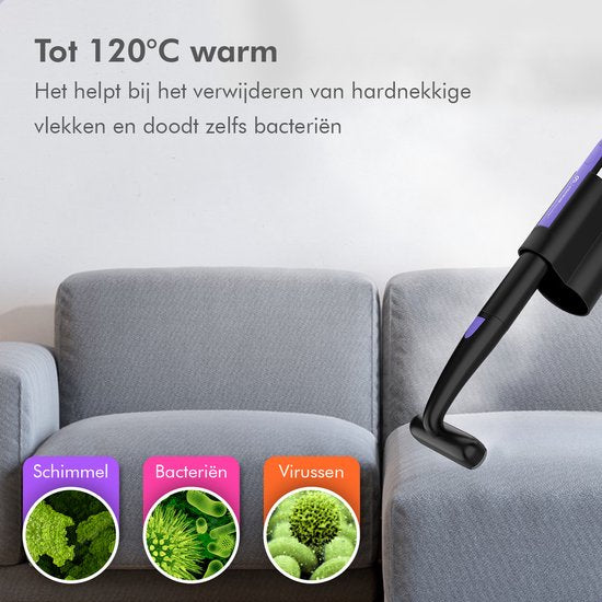 Motionflow 16-in-1 Stoomreiniger - Handstomer - Vlekkenreiniger - Diepte reiniging voor vloer, bank, badkamer en tapijt - tapijtreiniger