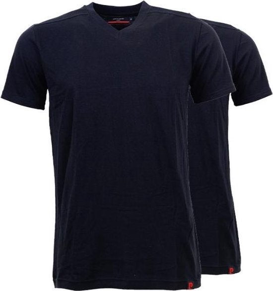 Pierre Cardin - Heren Tee SS 2-pack t-shirts - Zwart - Maat M