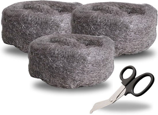 Staalwol Muizen Premium Muizen Staalwol - 3,5 Meter - 210 Gram - Muizengaas - Muizenverjager - Incl. Schaar