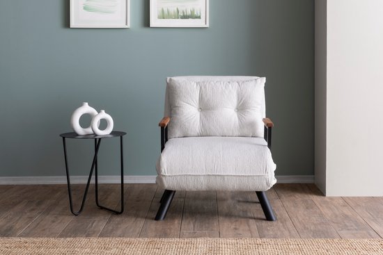 Asir - Bankbed - Slaapbank - 1-zitplaats - Crème